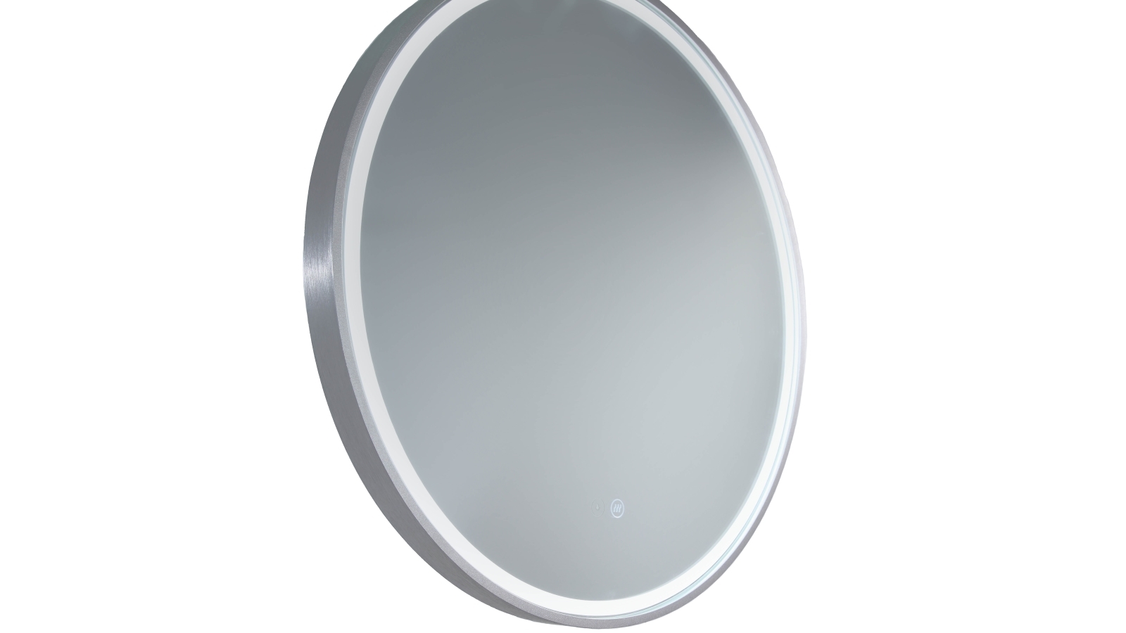 Remer Sphere 800mm Aluminium Frame Backlit LED Mirror - Brushed Nickel
