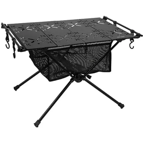 NNEOBA Black Portable Aluminum Camping Folding Table with IGT Compatibility