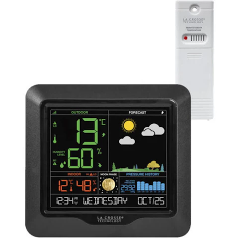 La Crosse Moon Phase Pressure Reading Colour Forecast Station