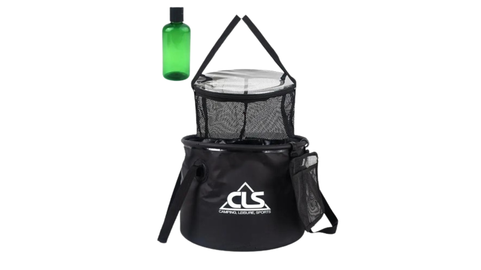 NNEOBA 30 Litre Collapsible Fishing Bucket - Black
