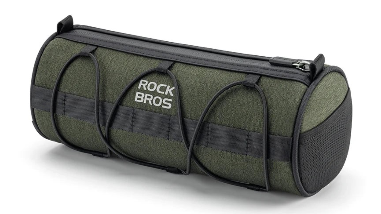 NNEOBA 2L Bicycle Handlebar Bag Tube Pannier with Shoulder Strap - Forest Green