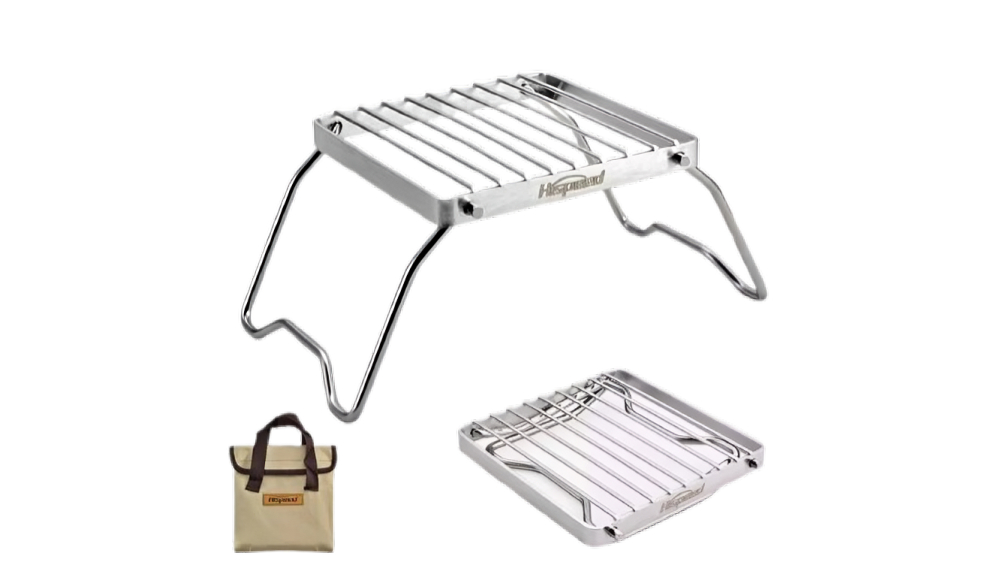 NNEOBA Stainless Steel Grill Camping Brazier - Silver