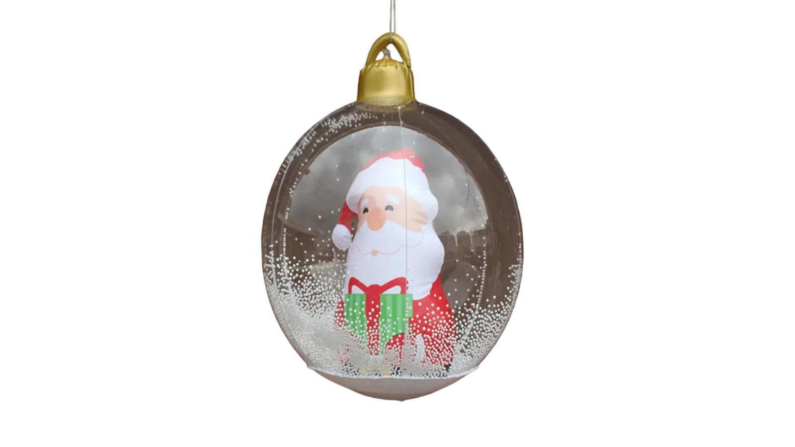 NNEOBA Santa Claus LED Transparent Ball - Christmas Inflatable Luminous Decor