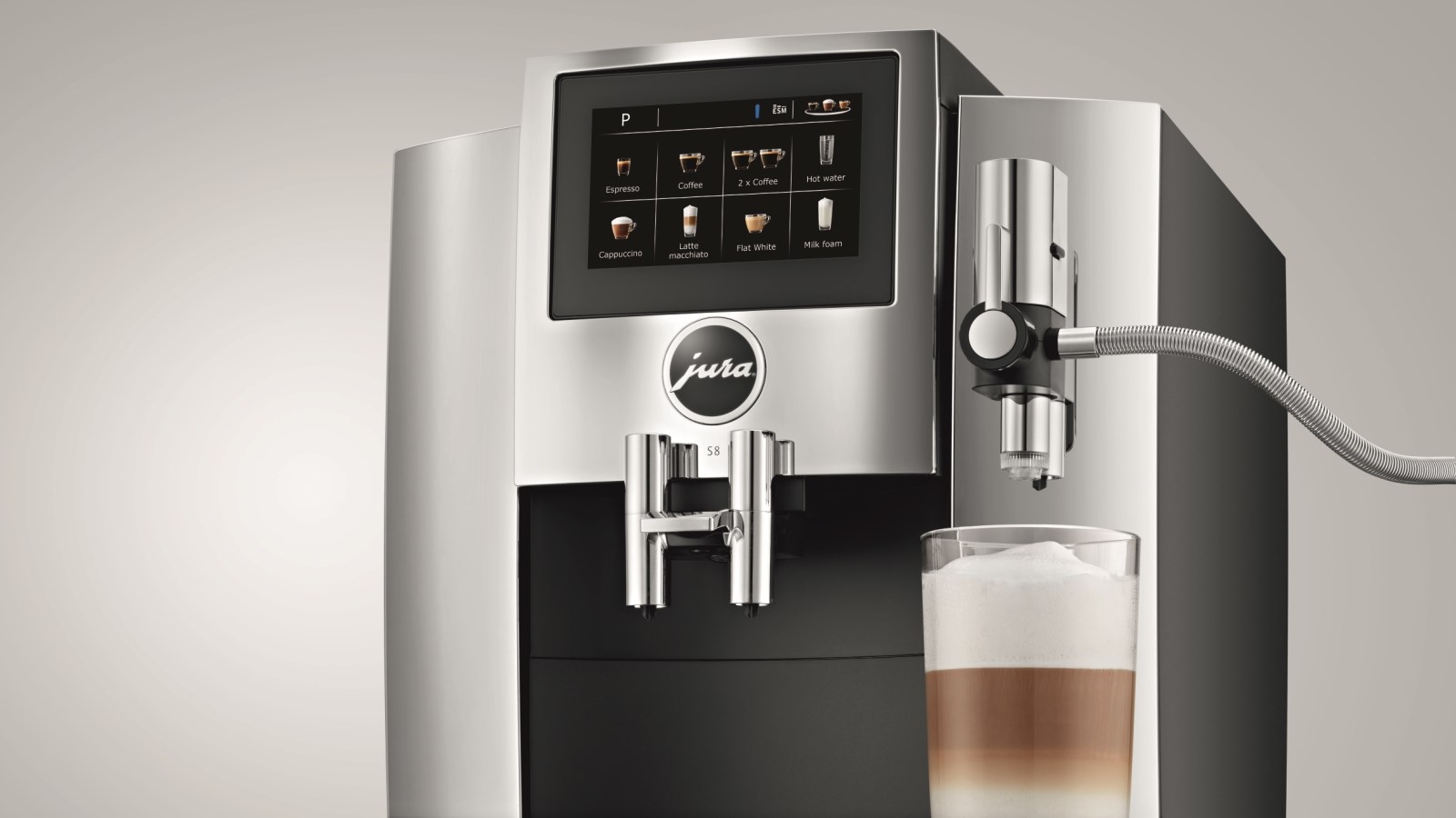 Jura S8 Automatic Coffee Machine Chrome (Inta) Harvey Norman