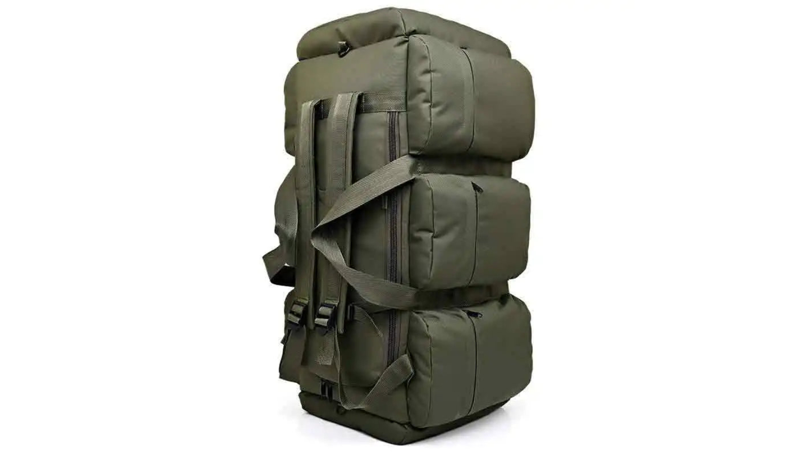 NNEOBA 100 Litre Waterproof Camping Duffel Tactical Backpack - Green