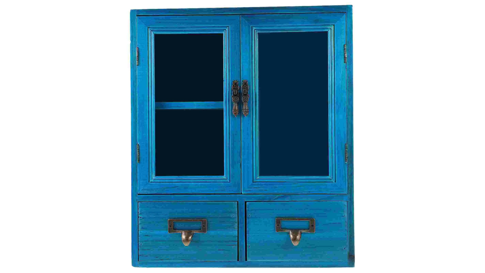 NNEOBA Vintage Wooden Decorative Wall Cabinet