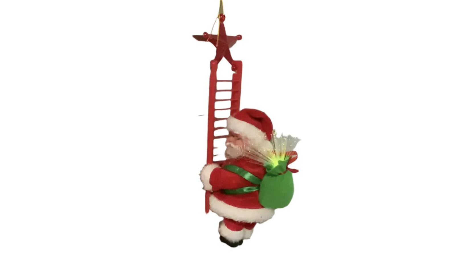 NNEOBA Electric Climbing Santa Claus Christmas Ornament