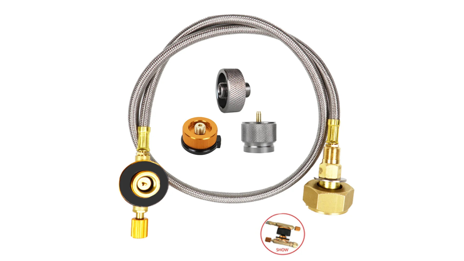 NNEOBA Outdoor Gas Stove Cylinder Refill Adapter