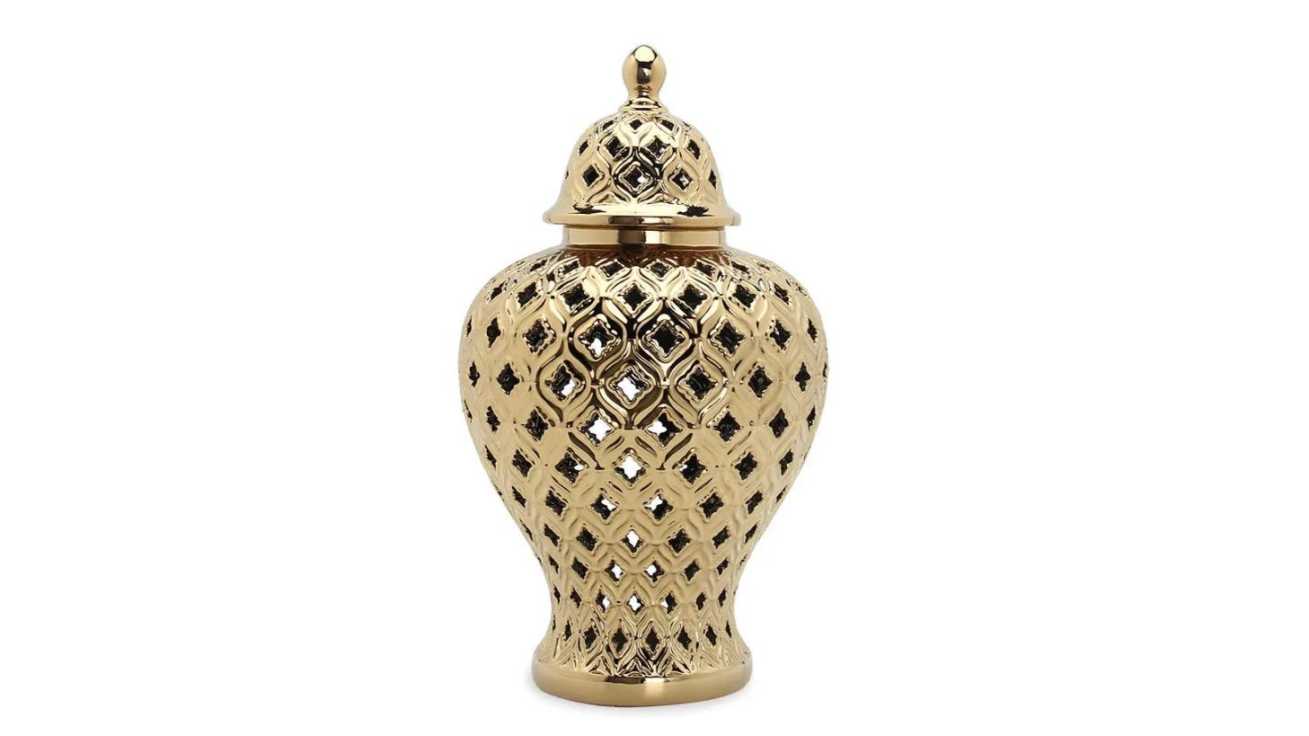 NNEOBA Elegant Handmade Ceramics Hollow Out Vase