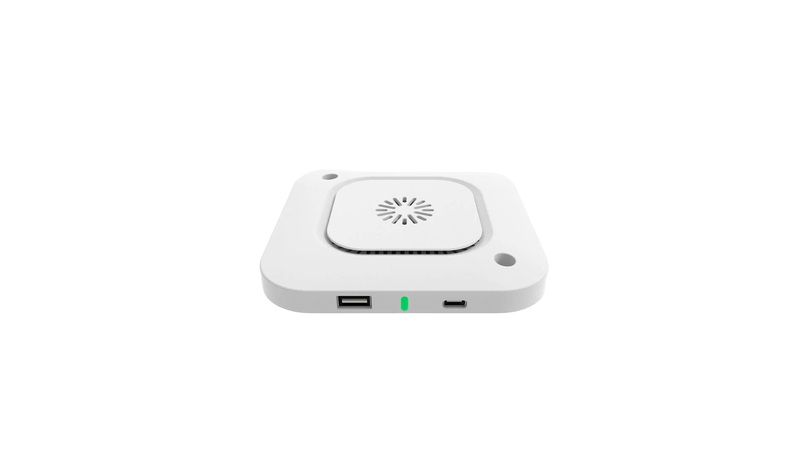 Desky Hidden Under Desk Wireless Charger - White