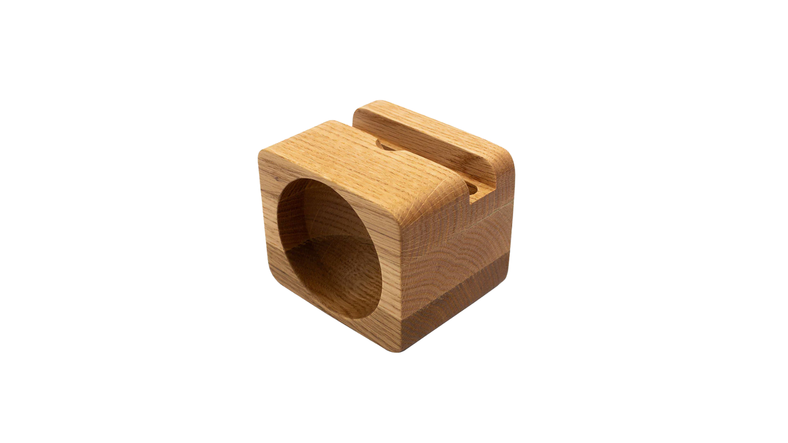 Desky Hardwood Phone/Speaker Stand Desk Accessories - Red Oak