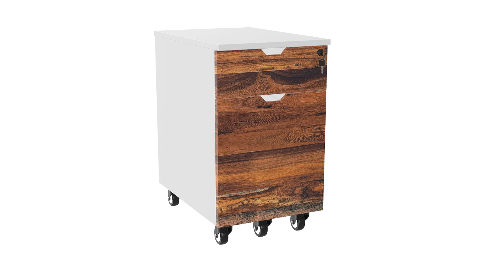 Desky White Hardwood Pheasantwood Minimal Filing Cabinet