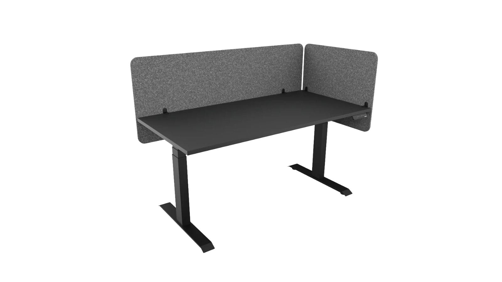 Desky 150cm Back and Side Desk Partition Divider - Light Grey | Harvey ...