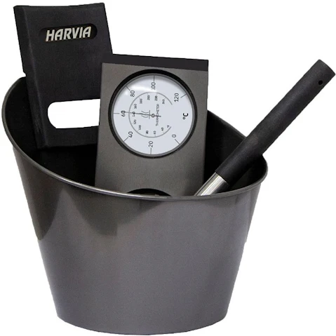 Harvia Black Steel Lux Accessories Set