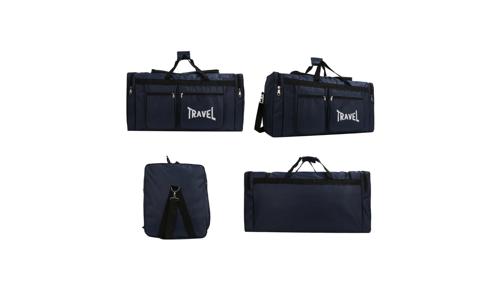 NNEOBA 80 Litre Foldable Waterproof Travel Duffel Bag - Deep Blue