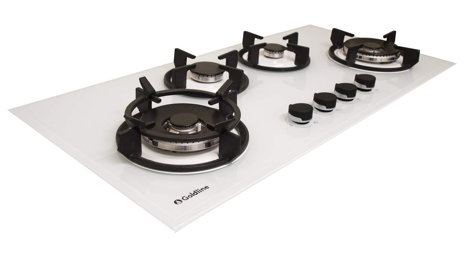 Goldline 930mm 4 Burner Gas Cooktop White Harvey Norman