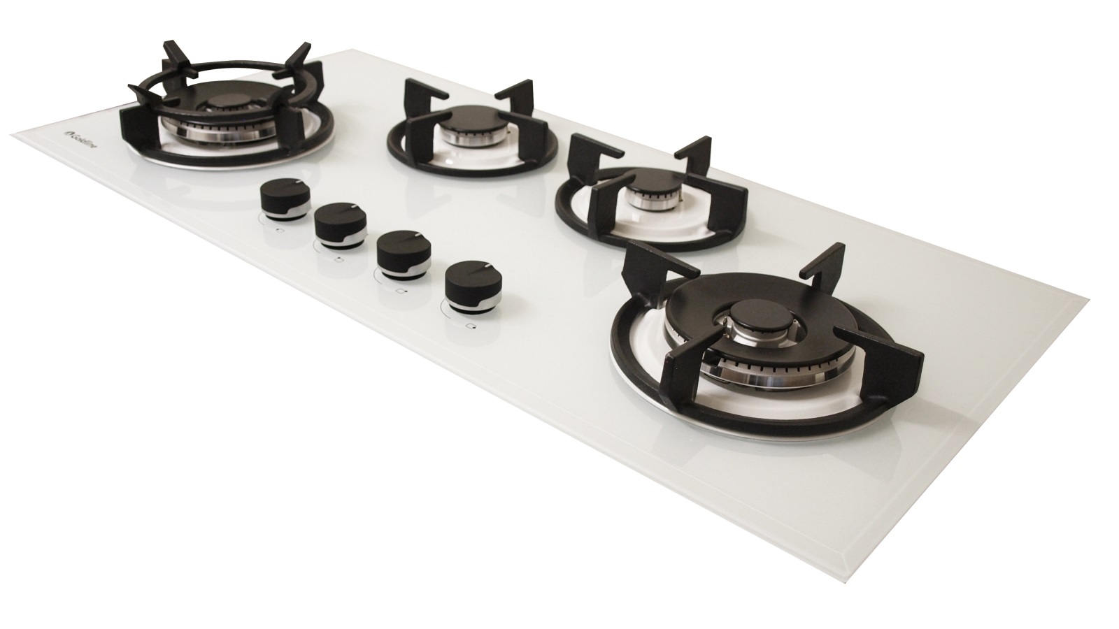 Goldline 930mm 4 Burner Gas Cooktop White Harvey Norman