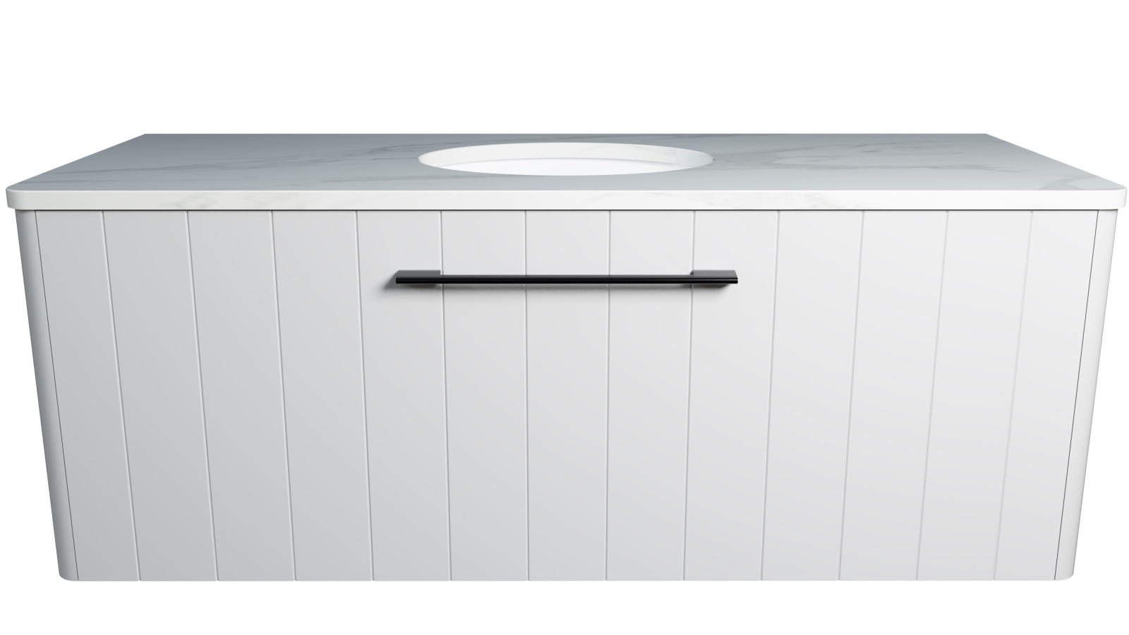 Timberline Saba 1200mm Wall Hung Vanity with SilkSurface Top and Centre Undercounter Basin