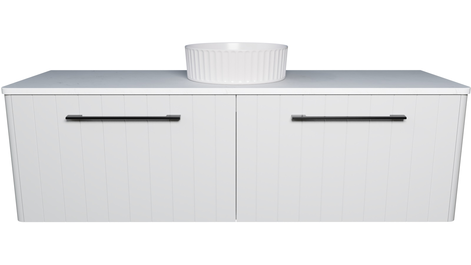 Timberline Saba 1500mm Wall Hung Vanity with SilkSurface Top and Centre Above Counter Basin
