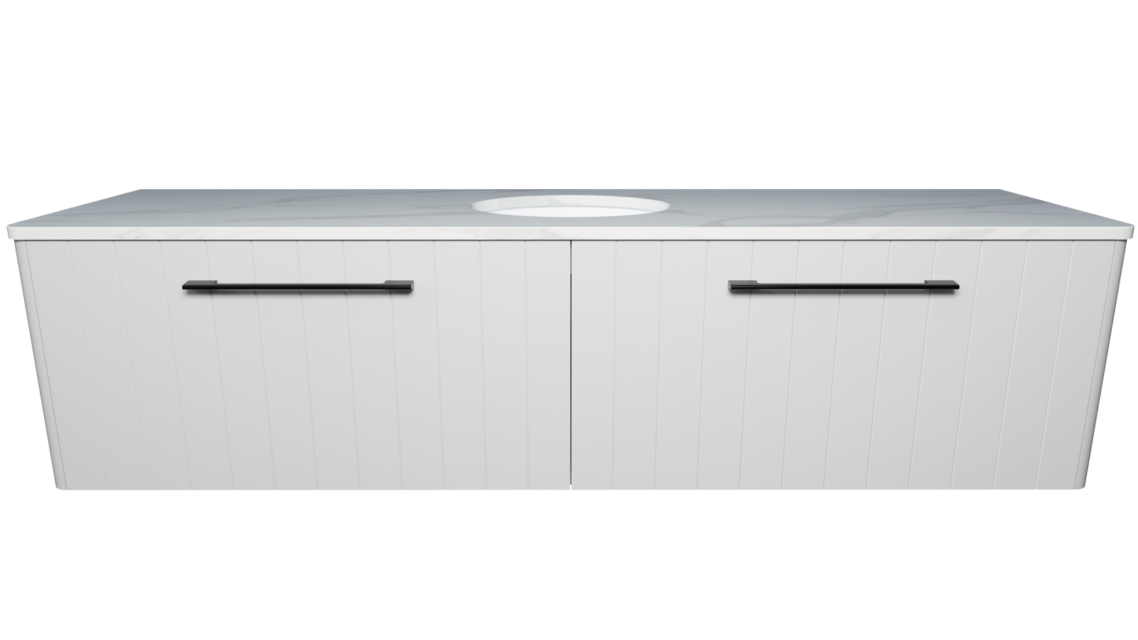 Timberline Saba 1800mm Wall Hung Vanity with SilkSurface Top and Centre Undercounter Basin