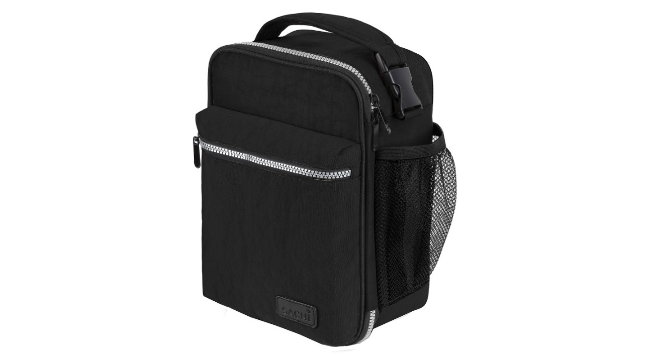 Sachi Explorer Insulated Lunch Bag - Black | Harvey Norman