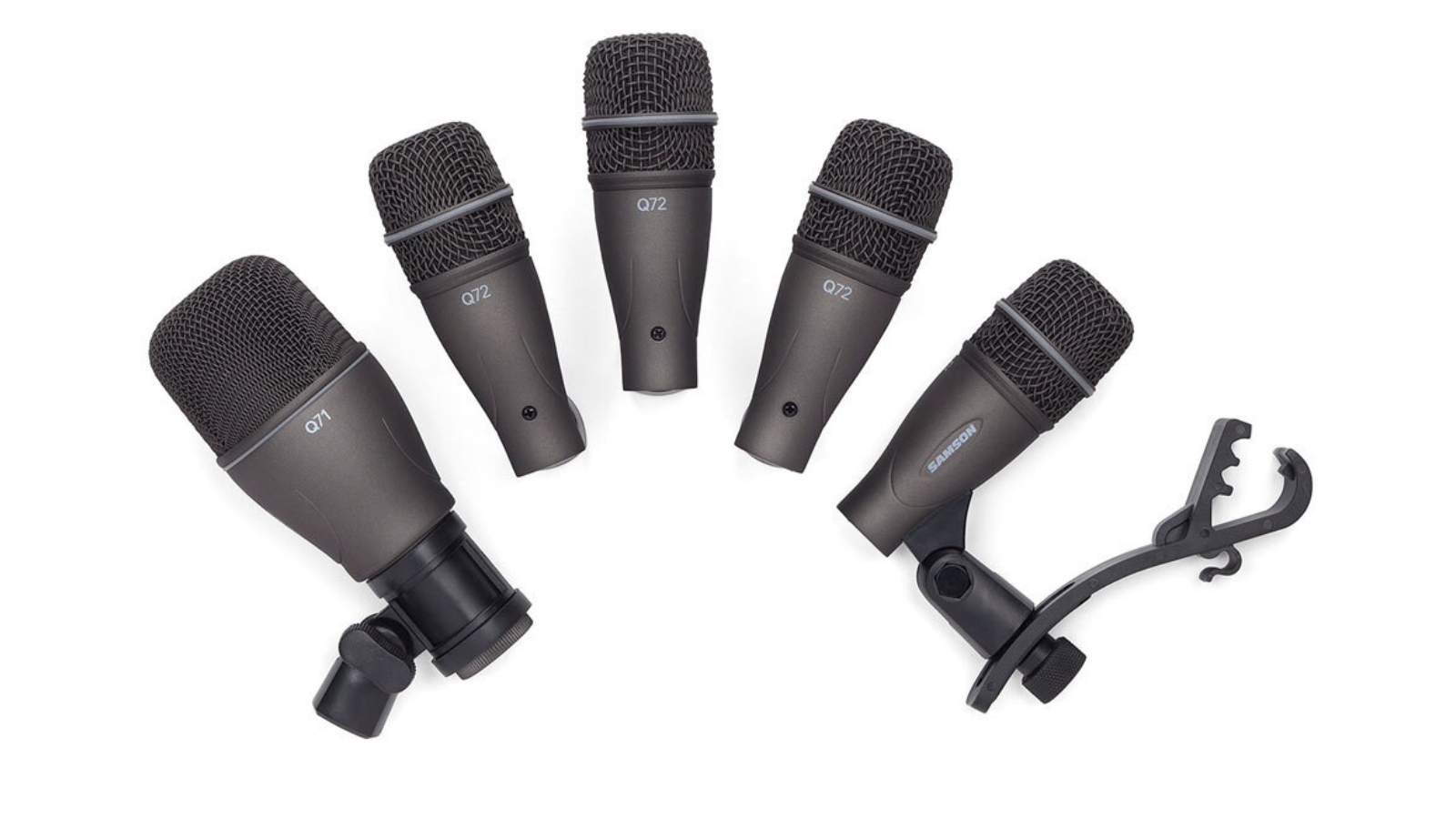 Samson 5 Piece DK705 Drum Microphone Audio Recording Set with Case