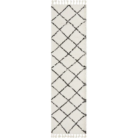 The Weave Studio Lya 22 White Runner Rug