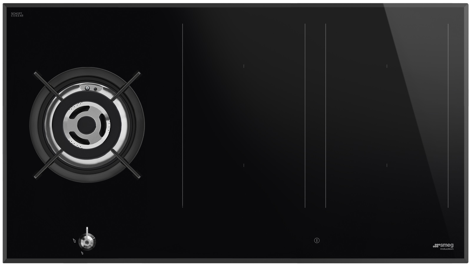Smeg 900mm 5 Zone Gas/Induction Cooktop Harvey Norman