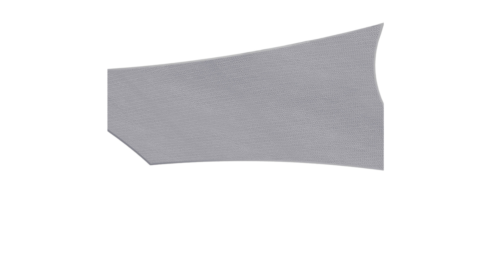 Instahut 220GSM Grey Waterproof Shade Sail - 3 x 8metre