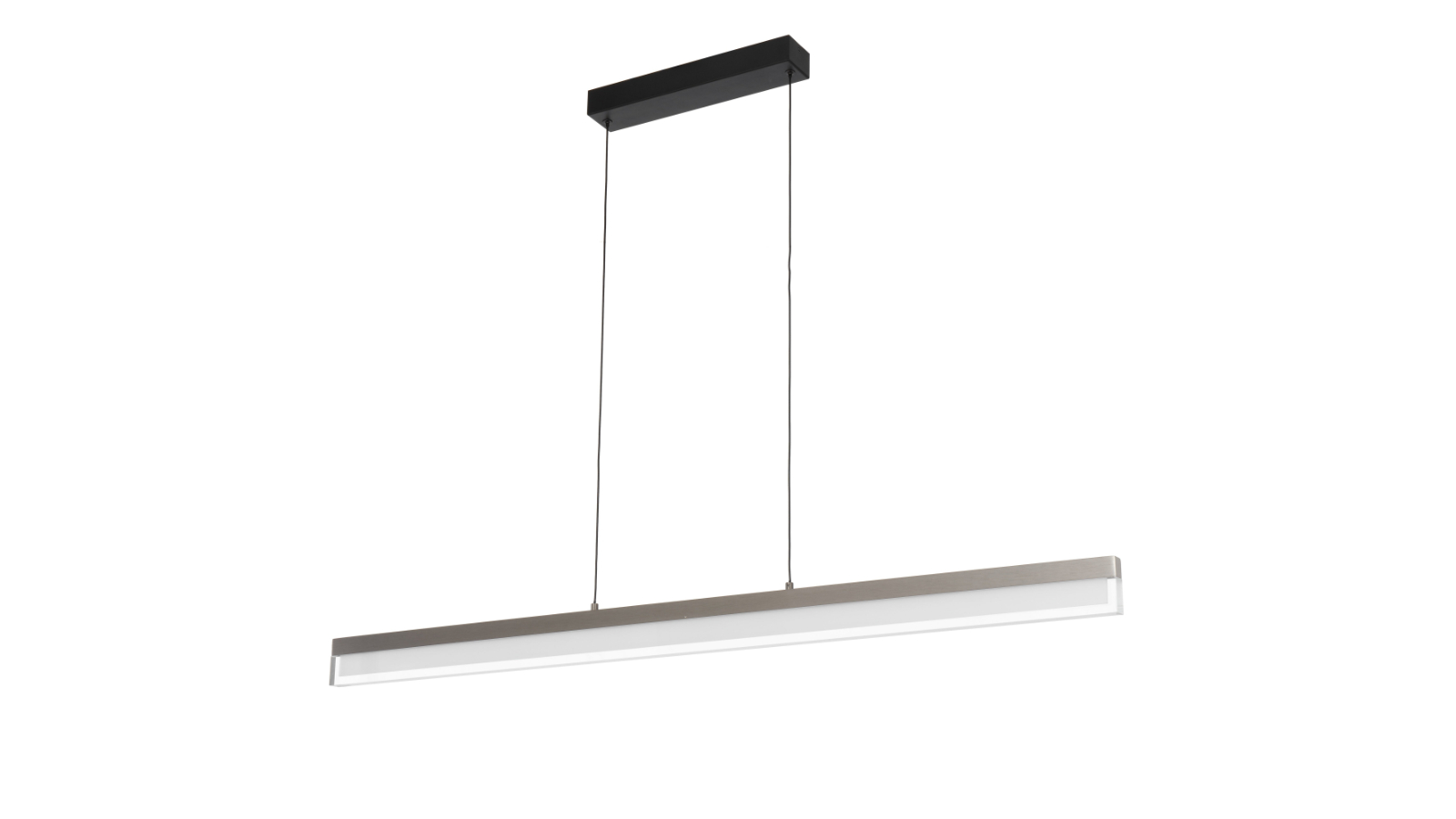 Pretty & Practical Cantoton Pearl Grey LED Pendant Light with Black Canopy