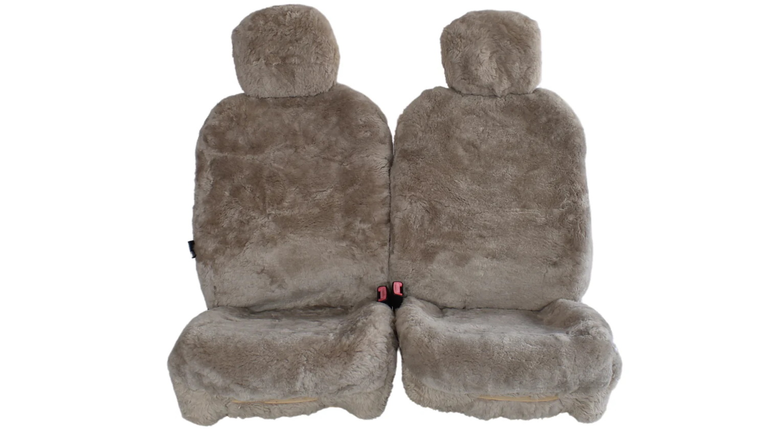 My Car Universal Size Sheepskin Seat Cover with 25mm Think Pile - Mocha