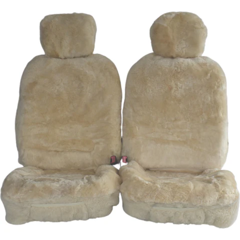 My Car Universal Size Alpine Sheepskin Seat Cover - Ivory
