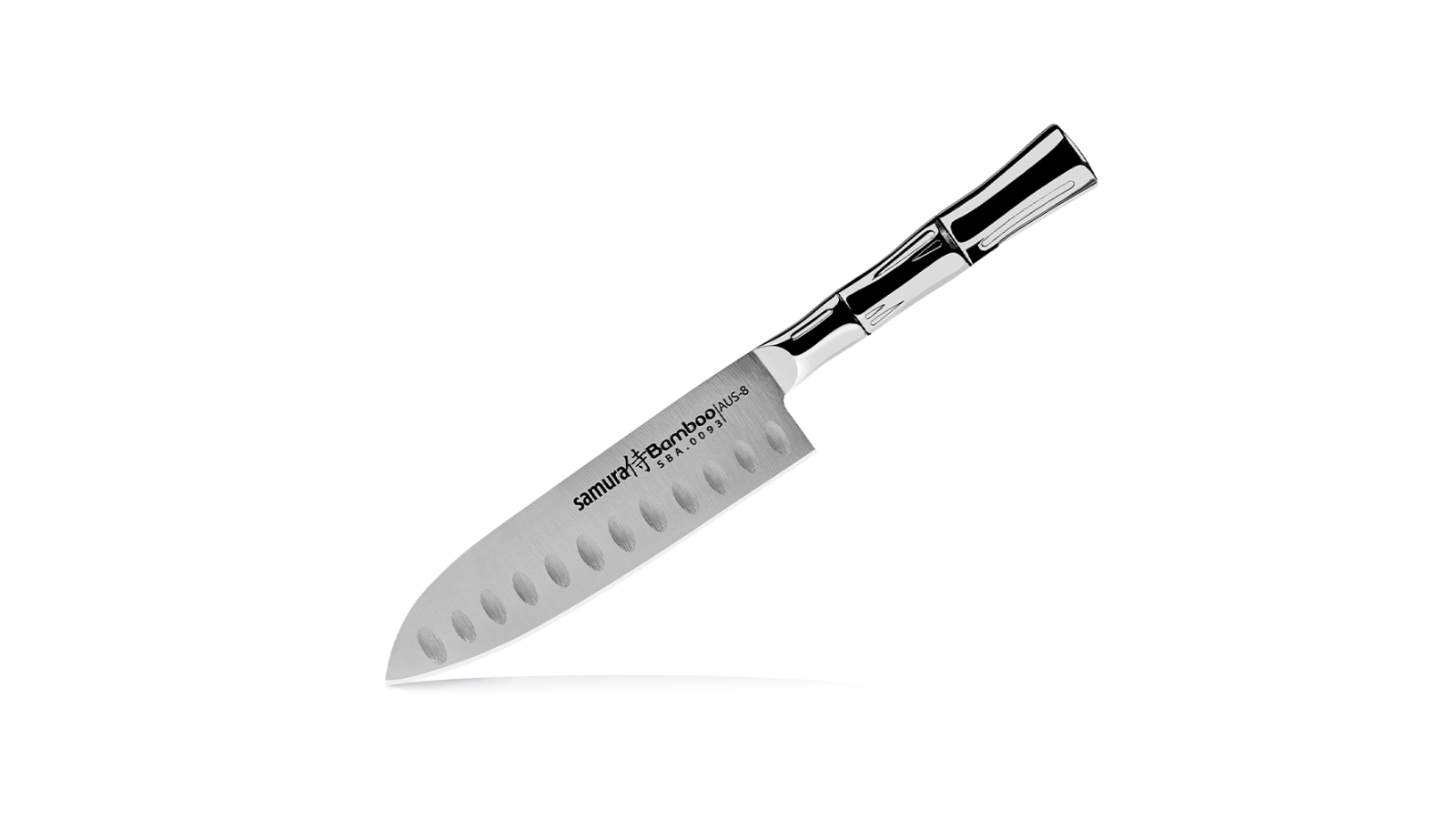Samura Bamboo Small Hollow Ground Santoku Knife - 5.5inch
