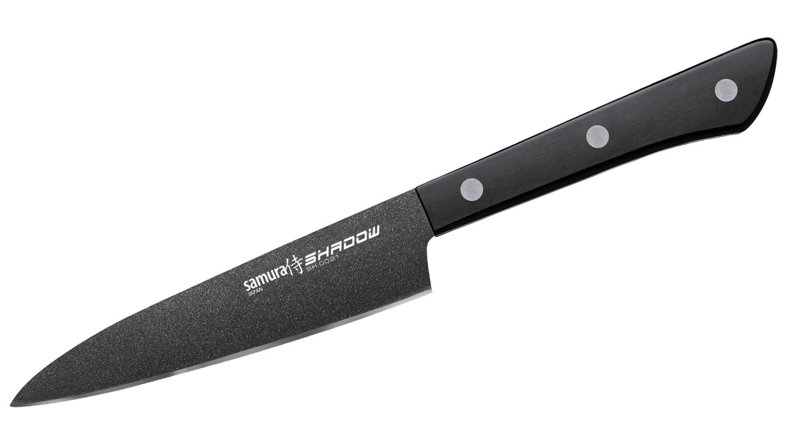 Samura SHADOW 4.7-inch/12cm Utility Knife with Black Non-Stick Coating