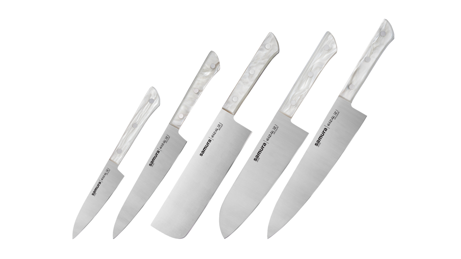 Samura Harakiri Acryl Kitchen Knife - Set of 5