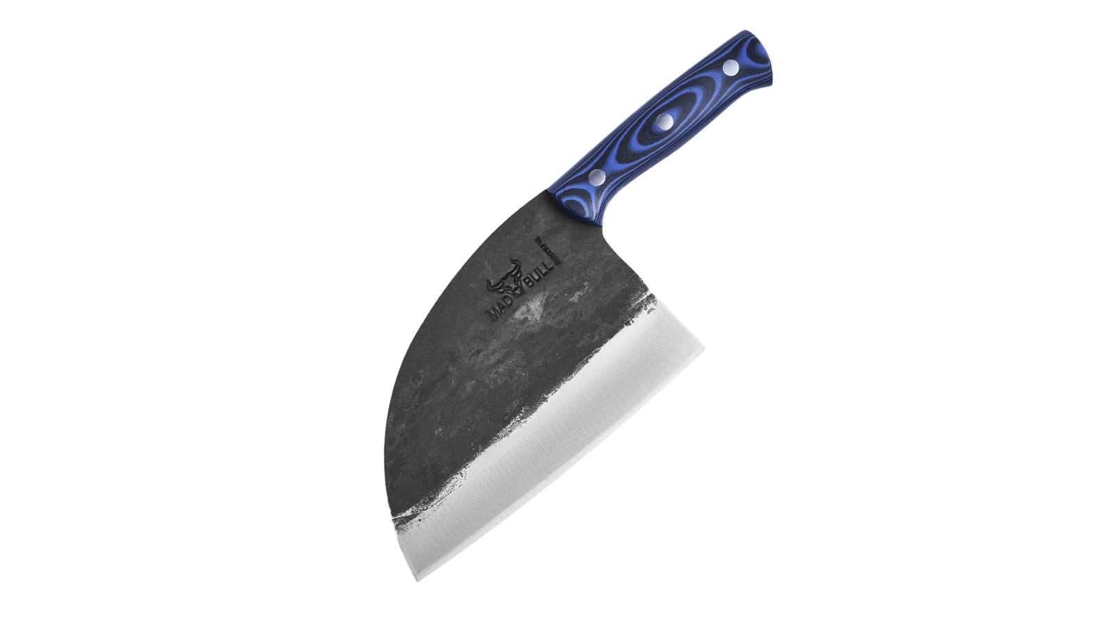 Samura Mad Bull Serbian Chef's Knife with Black and Blue Handle - 7.0inch