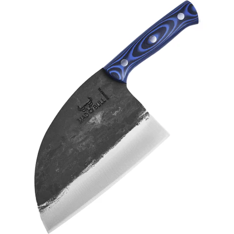 Samura Mad Bull Serbian Chef's Knife with Black and Blue Handle - 7.0inch
