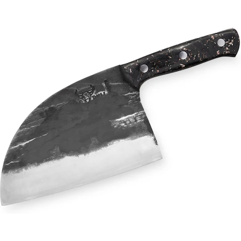 Samura Mad Bull Serbian Chef's Knife with Marble Carbon Handle - 7.0inch