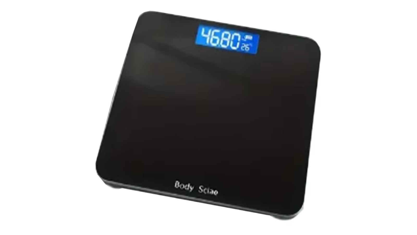 NNETM Ultra Slim Digital Bathroom Weight Scale - Black