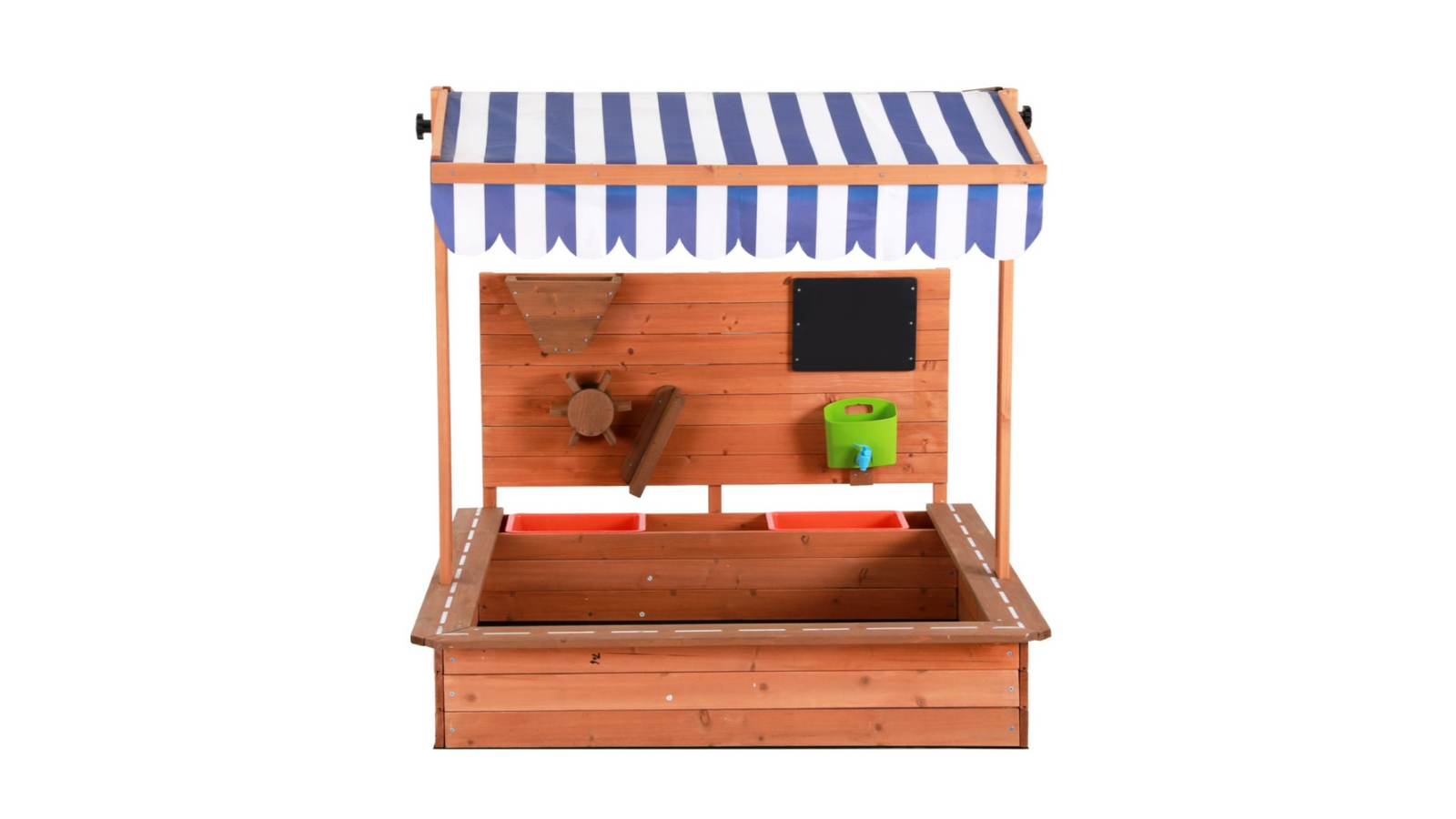 Keezi Kids Sandpit Wooden Sandbox - 110cm
