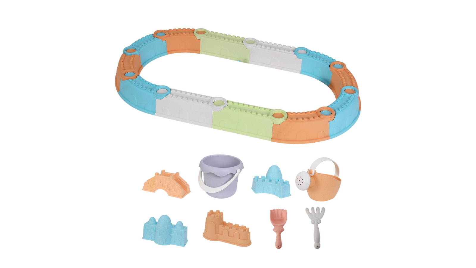 Keezi Kids Outdoor Backyard Play Area Beach Toys Sandpit Set