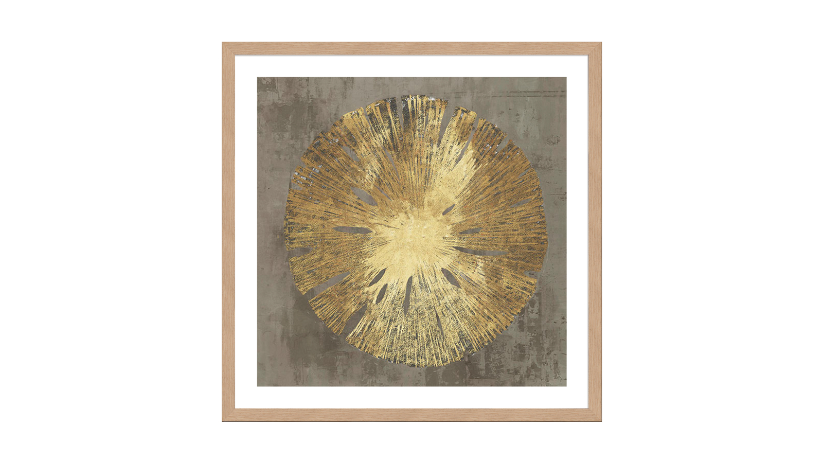 La Grolla Sand Dollar II Natural Frame Wall Art - 96 x 96cm
