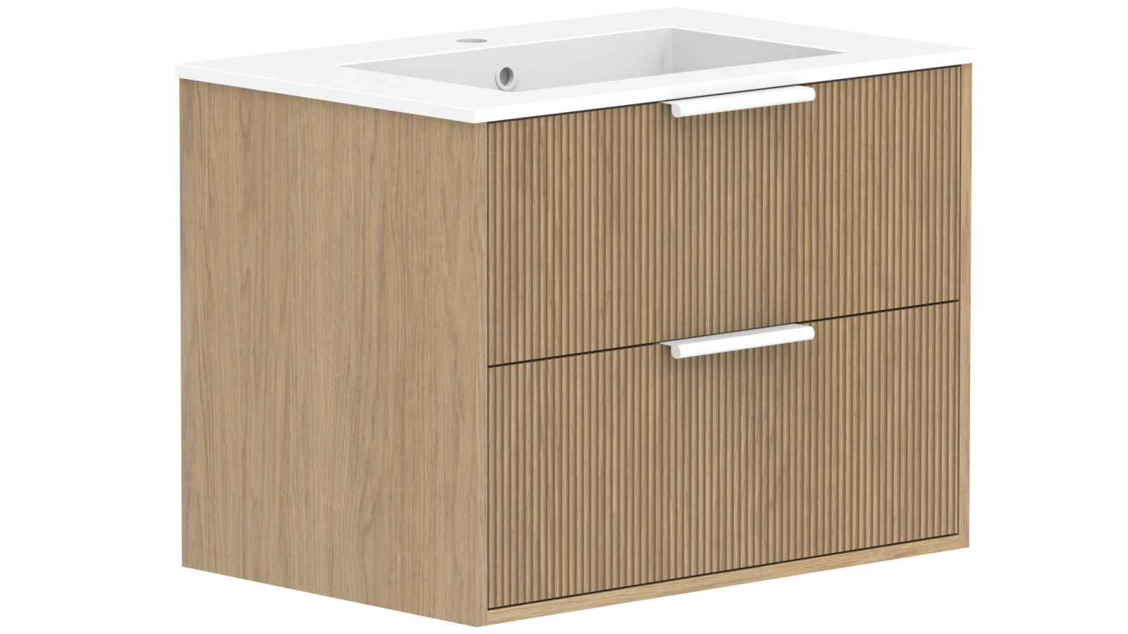 ADP Santorini Twin 750 All Drawer Wall Hung Vanity with Centre Basin Cast Marble Top Harvey Norman