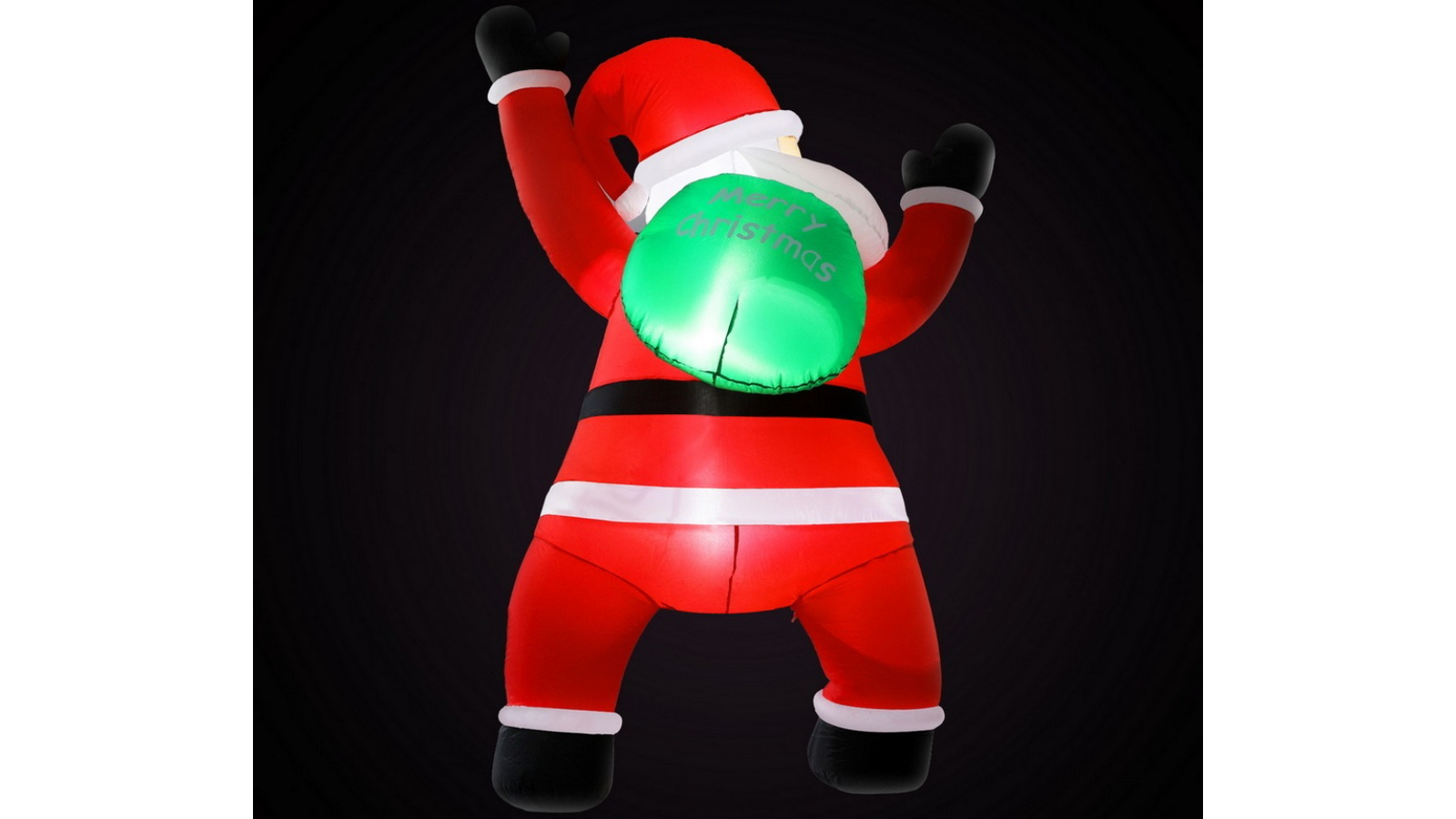 Jingle Jollys 1.9metre Christmas Inflatable Santa Climbing