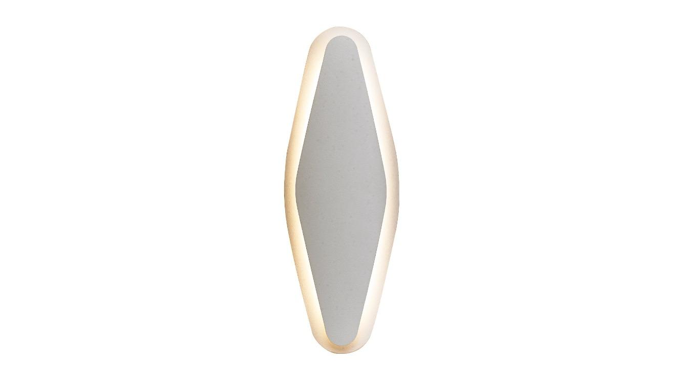 Santiago Surface Mounted Oval White Dimmable Tri-CCT LED Interior Wall Light
