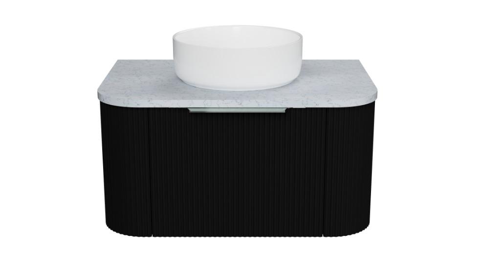 Timberline Santos 750mm Wall-Hung Vanity with SilkSurface Top and Centre Above Counter Basin