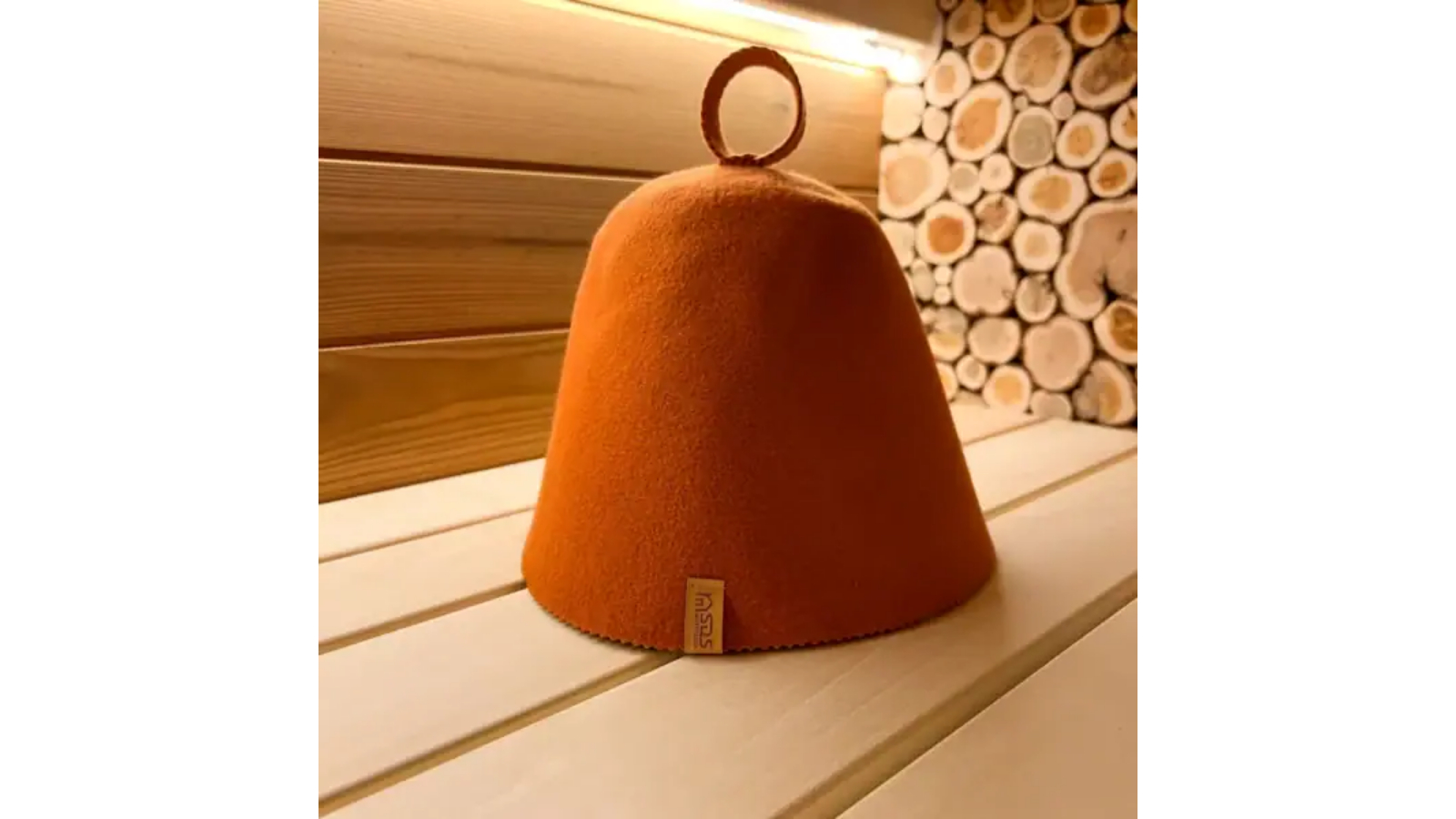 SDS 100 Percent Wool Premium Adjustable Sauna Hat - Orange