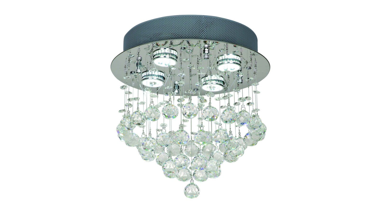 Pretty & Practical Vitaline Chrome Ceiling Pendant Light