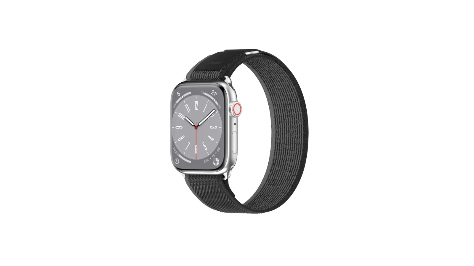 SwitchEasy Flex Woven Loop for 3.8/4/4.1cm Watch - Black/Grey