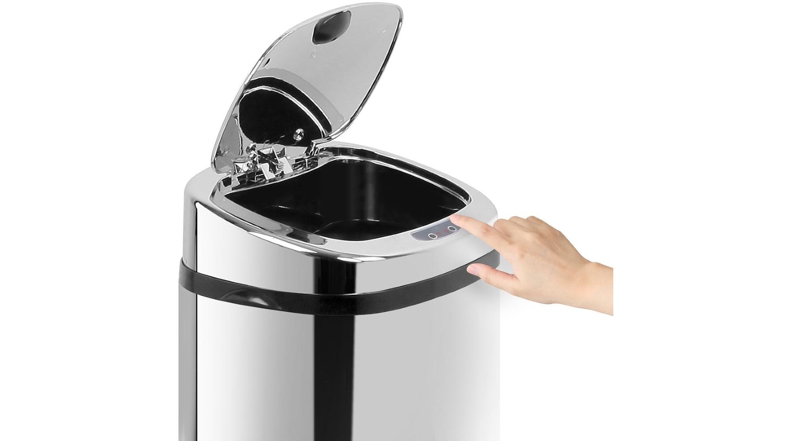 Devanti 50L Sensor Rubbish Bin Stainless Steel Harvey Norman